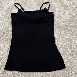 Black Women's Spaghetti Strap Nursing Tank Top